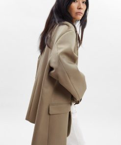 Frankie Oversized Boyfriend Blazer - Desert Taupe Stage Shop