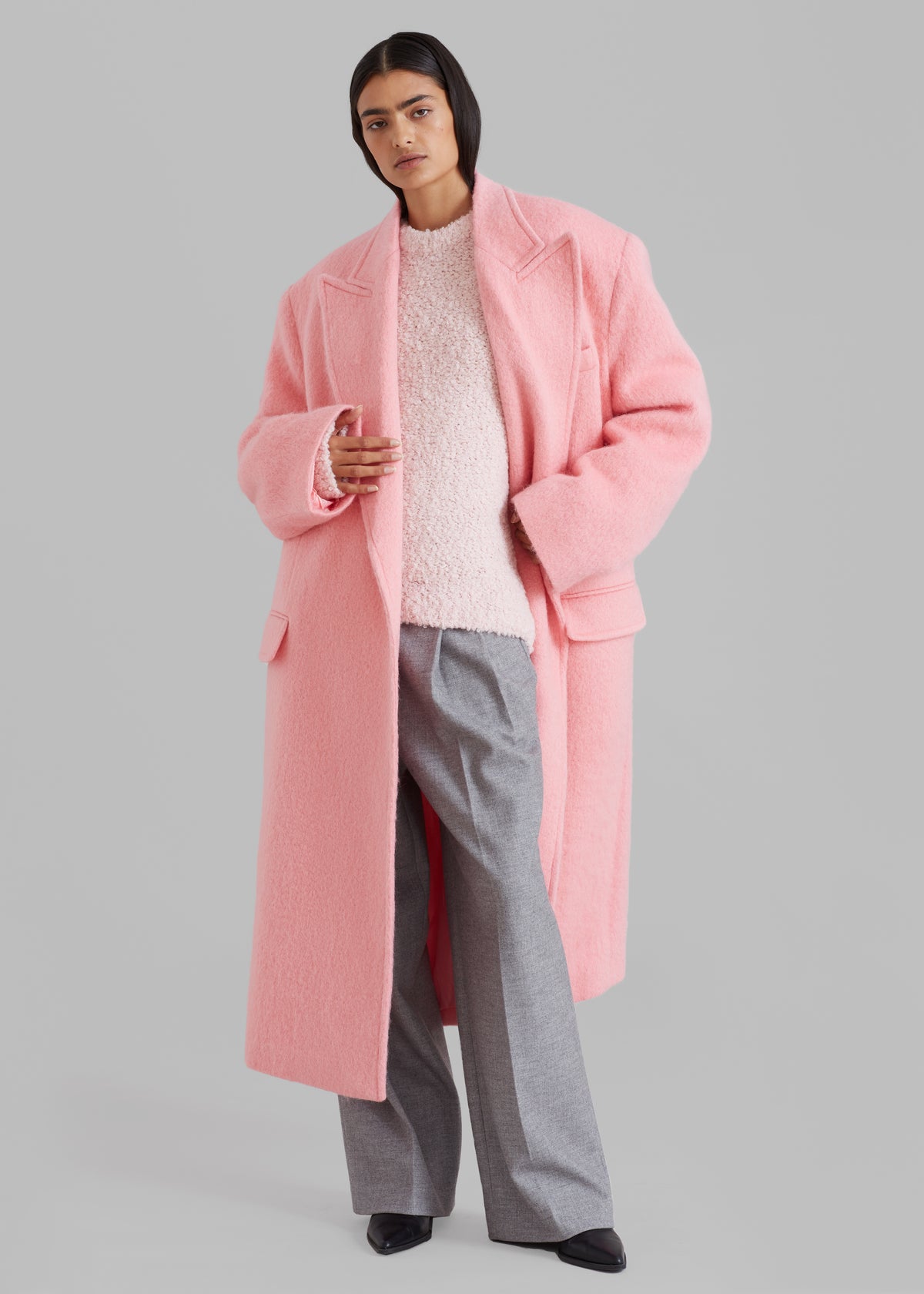 The John Oversized Coat - Pink The Frankie Shop X Latest Collection