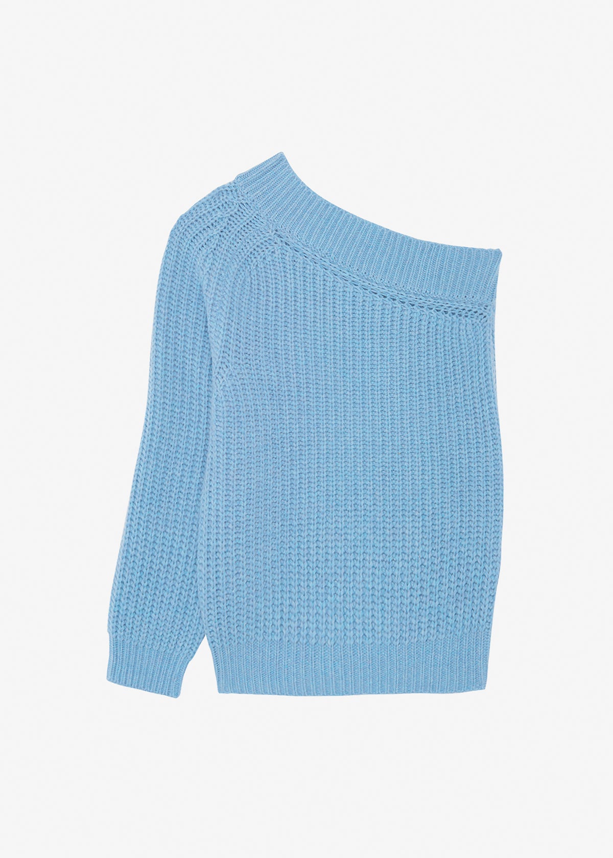 The Slouchy Denim Blue Cable Knit Top – Shop the Mint