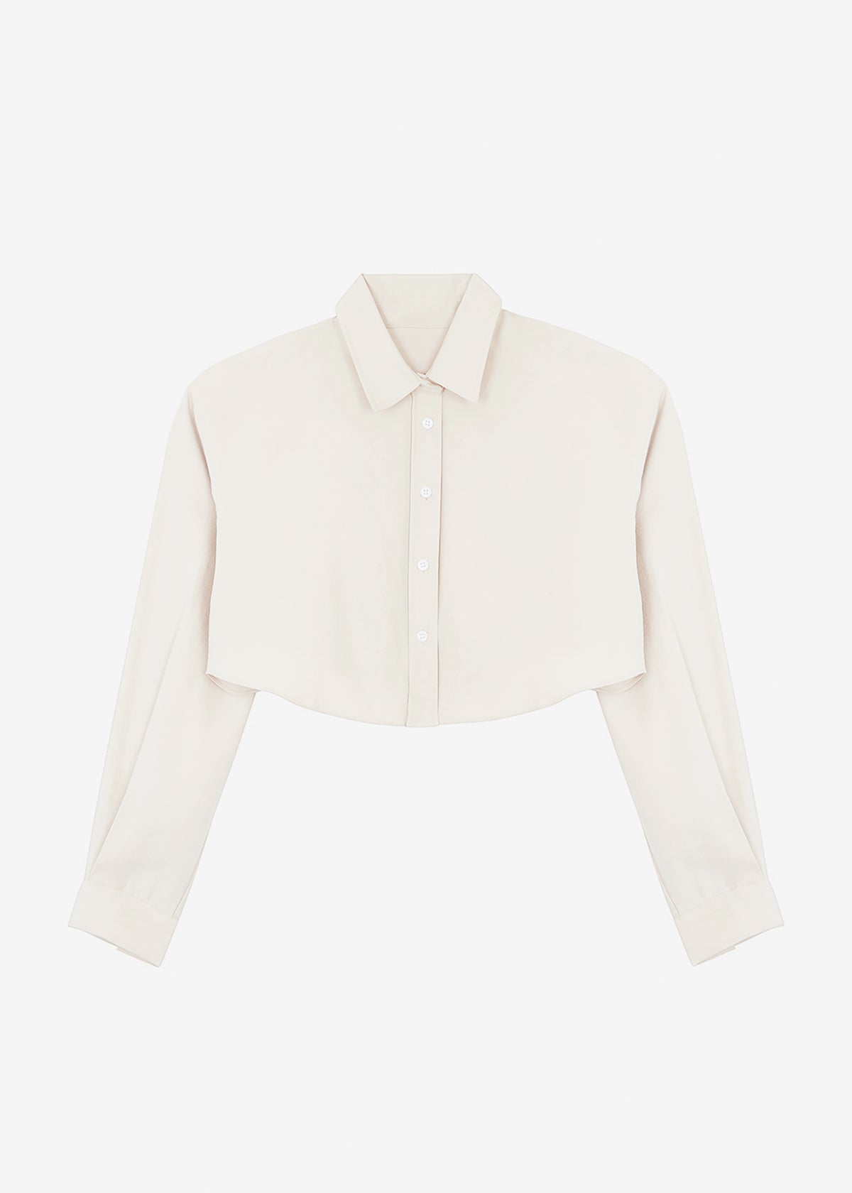 Steffi Cropped Shirt - Beige The Frankie Shop Find a Diverse